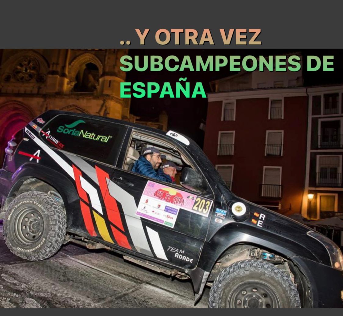 El equipo de ADADE/E-Consulting, se ha alzado con el Subcampeonato de España de Regularidad de Rallys todo terreno, por segundo año consecutivo. | Sala de prensa Grupo Asesor ADADE y E-Consulting Global Group